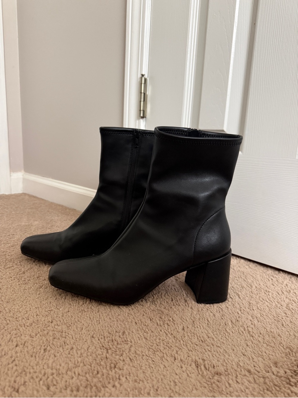Women's Pippa High Shaft Heeled Boots - A New Day™ Black 11